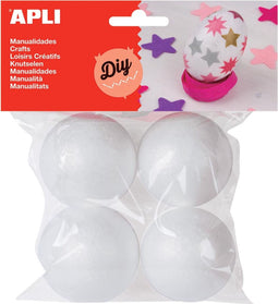 Apli Kids piepschuim bol diameter 45 mm 4 stuks