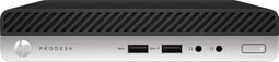 HP ProDesk 400 G4 - Mini PC - Intel® Core™ i5-8500T 8 GB DDR4 256 GB SSD Zwart Zilver