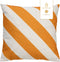 Dutch Decor - SANZENO - Outdoor Kussenhoes 45x45 cm - waterafstotend en uv-bestendig - gestreept - Golden Glow - wit en geel