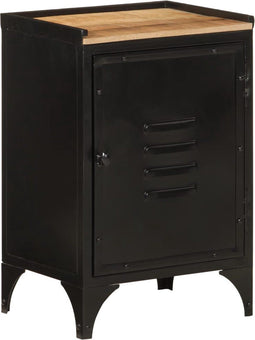 vidaXL - Badkamerkast - 40x30x60 - cm - ijzer - en - massief - mangohout