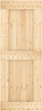 vidaXL - Schuifdeur - met - beslag - 80x210 - cm - massief - grenenhout