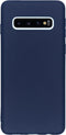 iMoshion Hoesje Geschikt voor Samsung Galaxy S10 Hoesje Siliconen - iMoshion Color Backcover - Donkerblauw
