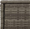 vidaXL - Tuinkast - 105x55x113 cm - PE-rattan - grijs
