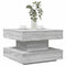 vidaXL - Salontafel - 360 - graden - draaibaar - 50x50x34,5cm - grijs - sonoma - eiken