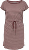 ONLY CARMAKOMA CARAPRIL SS KNEE DRESS - Jurk met aantrekkoord - Apple Butter met witte streep - Maat M-46/48