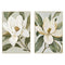 Schilderij Home ESPRIT Wit Groen Bloem Shabby Chic (2 Stuks)