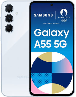 Samsung Galaxy A55 - Smartphone - 8GB RAM - 256GB opslag - Lichtblauw