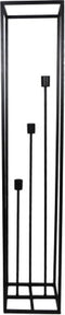 HSM Collection Vloerlamp Fremont open frame 3-lichts - 158 cm - Gepoedercoat zwart - Ijzer