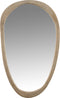 J-Line spiegel Onregelmatig - hout - naturel - large - 83 cm hoog