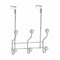 Kapstok voor deur Wit Metaal Plastic 10 x 22 x 26 cm (24 Stuks)