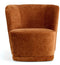Fauteuil Claire - Roest Stof - Koper - Comfortabele Fauteuil