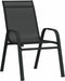 vidaXL - Tuinstoelen - stapelbaar - 6 - st - textileen - stof - zwart