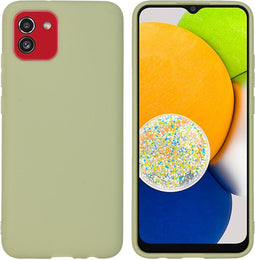 iMoshion Hoesje Geschikt voor Samsung Galaxy A03 Hoesje Siliconen - iMoshion Color Backcover - groen