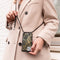 iMoshion Hoesje Geschikt voor Samsung Galaxy A72 Hoesje Met Koord - iMoshion Design Hoesje met Koord - Goud / Zwart / Golden Leaves
