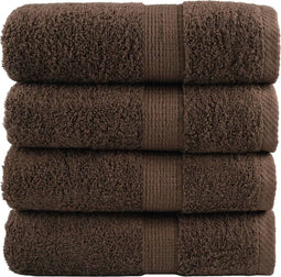 vidaXL - Gastendoekjes - SOLUND - 4 - st - 600 - g/m² - 30x50 - cm - bruin