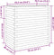vidaXL - Plantenbak - 70x40x68,5 - cm - massief - grenenhout - wit