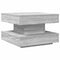 vidaXL - Salontafel - 360 - graden - draaibaar - 50x50x34,5cm - grijs - sonoma - eiken