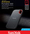 Sandisk Extreme Portable SSD - 2TB - USB 3.2 Gen2 10Gb/s - Zwart
