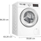 Bosch WUU28T42 - Voorlader wasmachine - 9 kg - 1400 tpm - Energieklasse A - Duits bedieningspaneel
