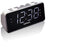 Lenco CR-18 - PLL FM Klokradio - Dubbele alarmfunctie met snooze - Aluminium/Zwart