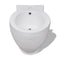 vidaXL Staand toilet en bidet set (wit)