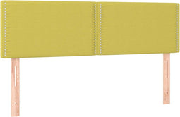 vidaXL - Hoofdborden - 2 - st - 72x5x78/88 - cm - stof - groen