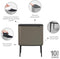 Brabantia Bo Touch Bin - Prullenbak - 3 x 11 liter - Afvalscheiding - Platinum