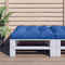 vidaXL - Palletkussen - 80x80x12 - cm - stof - koningsblauw
