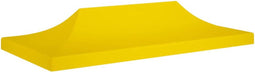 vidaXL Partytentdak - 270 g/m² - 6x3 m - Geel