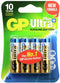 GP Ultra Plus 15AUP - Alkalinebatterij AA - 1.5V - 4 stuks (4 stuks)