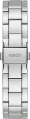 Guess GW0410L1 Crown Jewel - Horloge - Staal - Zilverkleurig met blauwe wijzerplaat