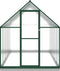 vidaXL - Tuinkas - met - basisframe - 334x169x202 - cm - aluminium - groen