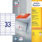 Avery Universele Etiketten - Printlabel - 70,0 x 25,4 mm permanent klevend - wit