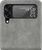 iMoshion Hoesje Geschikt voor Samsung Galaxy Z Flip 3 Hoesje Met Pasjeshouder - iMoshion Luxe Bookcase flip versie - Grijs