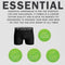 Björn Borg Contrast Solids - Heren Boxers 3-Pack - Zwart - Maat XXL (3-pack)