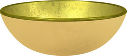 vidaXL - Wasbak - 35x12 - cm - gehard - glas - goudkleurig