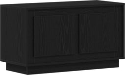 vidaXL - TV-kast - Zwart - Eiken - 80x35x45 - cm - Engineered - Hout
