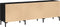 vidaXL - TV-meubel - Zwart - Eiken - 150x30x50 - cm - Engineered - Hout