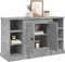 vidaXL - Dressoir - 100x35,5x60 - cm - bewerkt - hout - betongrijs
