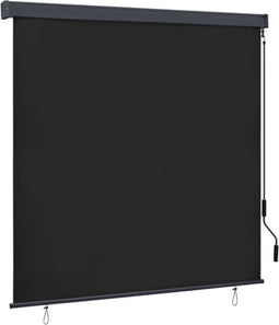 vidaXL - Rolgordijn - voor - buiten - 160x250 - cm - antraciet