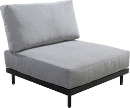 Yoi - Natsu lounge chair aluminium black/rope grey