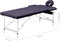 vidaXL - Massagetafel - inklapbaar - 2 - zones - aluminum - paars