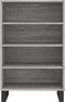 vidaXL - Hoge - kast - 57x35x90 - cm - bewerkt - hout - grijs - sonoma - eikenkleurig