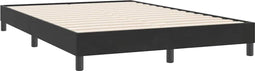 vidaXL - Bedframe - zonder - matras - 140x220 - cm - fluweel - zwart