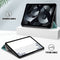 Lunso - Geschikt voor iPad 10 (2022) - Tri-Fold Bookcase hoes - Groen