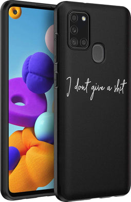 iMoshion Hoesje Geschikt voor Samsung Galaxy A21s Hoesje Siliconen - iMoshion Design hoesje - Zwart / Shit
