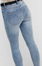 ONLY ONLMILA HW SK ANK DNM BJ13502-1 NOOS - Dames Jeans - Maat W28 X L30 - Denim