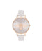 Olivia Burton 3D Bee Big Dial Blush - Dameshorloge - OB16AM158 - Lederen horloge - Rosegoud - Grijs - 38 MM