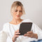 imoshion E-reader Hoesje - Geschikt voor Tolino Shine 4, Kobo Clara 2E - Vegan Leather Bookcase - Donkerbruin