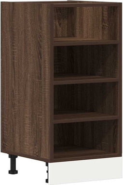 vidaXL - Onderkast - 40x44,5x81,5 - cm - bewerkt - hout - bruin - eikenkleur